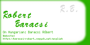 robert baracsi business card